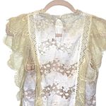 Foxiedox  mini lace dress Cream Ivory White M Sleeveless Lightweight Retro Photo 7