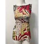 Iz Byer Vintage Y2K Babydoll Top S Floral Tropical Romantic Resort Beach Vacation Sea Photo 3