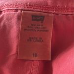 Levi's  Denim Shorts Size 10 Coral Pink Stretch Raw Hem Casual‎ Summer Photo 3
