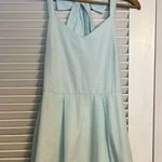 Peach Love California MD Peach Love blue white stripe halter A line dress Photo 0