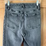 Good American  Good Legs Exposed Button Frayed Ankle Cigarette Jeans‎ size 6/28​ Photo 8