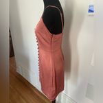 Abercrombie & Fitch PETITE mini pink satin slip dress with adjustable straps. Photo 7