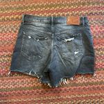 Lucky Brand  90s MIDI JAGUAR PRINT DISTRESSED CUT OFF SHORTS Photo 4