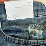 Jessica Simpson  Blue Distressed Jean Shorts Photo 3