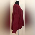 Time And Tru - Women'sā burgandy Hacci Knit Pullover Sweatshirt Size XXL Photo 3