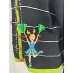 Jack B.Quick Black Cheerleader Football Embroidered Beaded Cardigan Hoodie PL Size undefined Photo 4