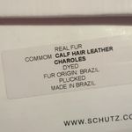 Schutz  leopard animal print w/zebra mafalda calf hair leather boots size 8B Photo 4