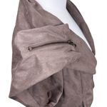Mystree NWT Faux Suede Soft Moto Jacket Women’s Size Small Neutral Brown Photo 2