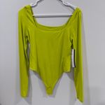 Lululemon  Wundermost Ultra-Soft Nulu Square-Neck Long-Sleeve Bodysuit Size M NWT Photo 2