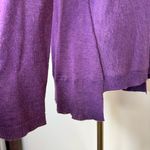 Eileen Fisher African Violet Purple Tencel Alpaca Wool Sweater Womens Size 2P-4P Photo 5