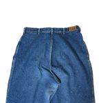 Lee Vtg 80s Womens Tapered Leg Paperbag Mom Jeans Dark Blue 20W Measures 34x28 Photo 2