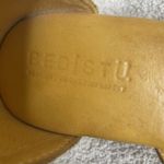 Bed Stu Alba Wood Platform Sandal Leather Yellow Lemon Dip Dye 9 Photo 6