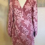 Lulus Meant to Shine Mauve Floral Jacquard Mini Dress Photo 0