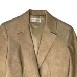 Vintage Womens Adolph Schuman for Lilli Ann Tan Ultra Suede Blazer Skirt Suit S Photo 9