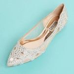 BHLDN  ×Gigi Rhinestone-Embellished Pointed-Toe Flats Photo 4