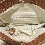 Liz Claiborne Vintage Cream and Tan Shoulder Bag Photo 5