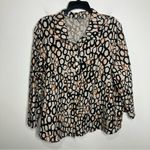 Habitat ‎ inner circle statement blouse linen cotton blend women’s size XL Photo 1