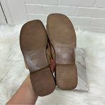 NWT Deadstock Vintage Faded Glory Leather Slide Sandals Size 6 Tan Photo 6