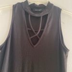Doe & Rae  black ribbed cutout detail top S Photo 9