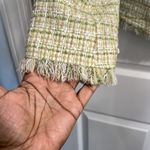 New York & Company Women’s Green Tweed One Button Blazer Photo 2