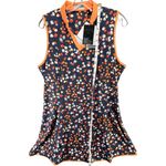 Callaway Golf Mini Dress Womens XL Blue Indigo Floral Opti Dri UPF50 Sporty Photo 7