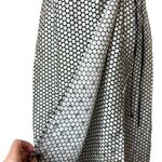 Diane Von Furstenberg  Dress 4 Black And Ivory Silk Polka Dot Flare Side Tie Wrap Photo 6