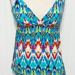 Pink republic  Womens Geometric‎ Racerback Top Sleeveless Blue Pink Size Medium Photo 0