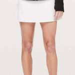 Lululemon Play Off The Pleats Skirt 13” White Sz 12 Tennis Golf Athletic Skort Photo 0