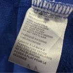 Ethereal  Royal Blue Sueded Laser Cut Tassel Neckline Mini Dress Womens Medium Photo 11