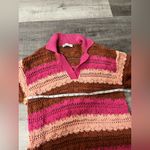 ZARA  Oversized Crochet Polo Top Photo 6