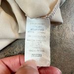 Cream/Tan Crossbody Wrap Blouse with Lace Back Small Tan Photo 9