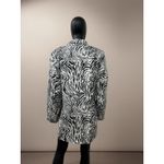 Nasty Gal ‎ Zebra Print Longline Blazer Women’s Size 14 Black White Jacket NWOT Photo 1