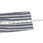 IVIVI Women's Linen Blend Blue Pinstriped Button Blazer Preppy Office Sz Small Photo 7