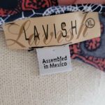 Lavish  blue medallion blouse size large Photo 5