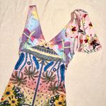 Revolve OCEANUS Camille Satin Midi Dress size Large Photo 4