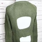Jack by BB Dakota  Green Open Back Knit Sweater Top Size XS Photo 4