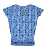 Lilly Pulitzer NWT Lowe in Lapis Blue Costa Verde Engineered Dress L $178 Photo 1