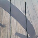 Handmade Y2K Punk Silver Black Cross Flower Leaves pendant PU leather necklace Photo 3