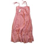 NWT La Vie Rebecca Taylor Kelsey in Blossom Pink Clip Dot Cotton Sundress L Size L Photo 5