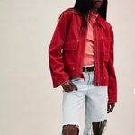 Free People #53 NWT Sara Pointelle Turtleneck in Flame Red Photo 2