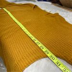 Fantastic Fawn Oversized Mustard Yellow Blouse size Medium long sleeve waffle knit Photo 8