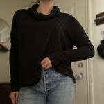 Free People  black cowl neck sweater size small‎ Photo 0