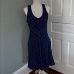 The North Face  Blue Geometric Racer Back Active Dress Built in Bra Medium Photo 2