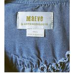 Anthropologie MAEVE by  Boho Denim Ruffled Bohemian Blouse Top ~ Women's SMALL Photo 5