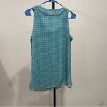 Dress Barn  Teal Sleeveless Top with Wooden Embellishments Size Small Photo 8