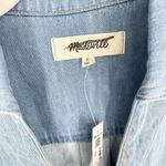 Madewell  Denim Tunic Dress in Kelleyville Wash Size Small NWT Cotton Linen Photo 5