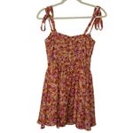 For Love & Lemons Felicia Babydoll Mini Dress Pink Floral S Fairy Y2K Cottage Photo 3