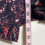 JustFab Women’s  Short Sleeve Floral Paisley Print Wrap Dress Size 2XL Navy & Red Photo 5
