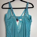Seven til Midnight Teal Lace Babydoll Teddy Garter Straps Jewel Detail 3X/4X Blue Size undefined Photo 7