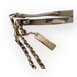 DKNY ᪥ Crossbody Leather Convertible Bag ᪥ Double Chain ᪥ Metallic Python Print Photo 12